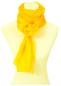 Preview: Scarf 100% Silk Paj unicolour yellow